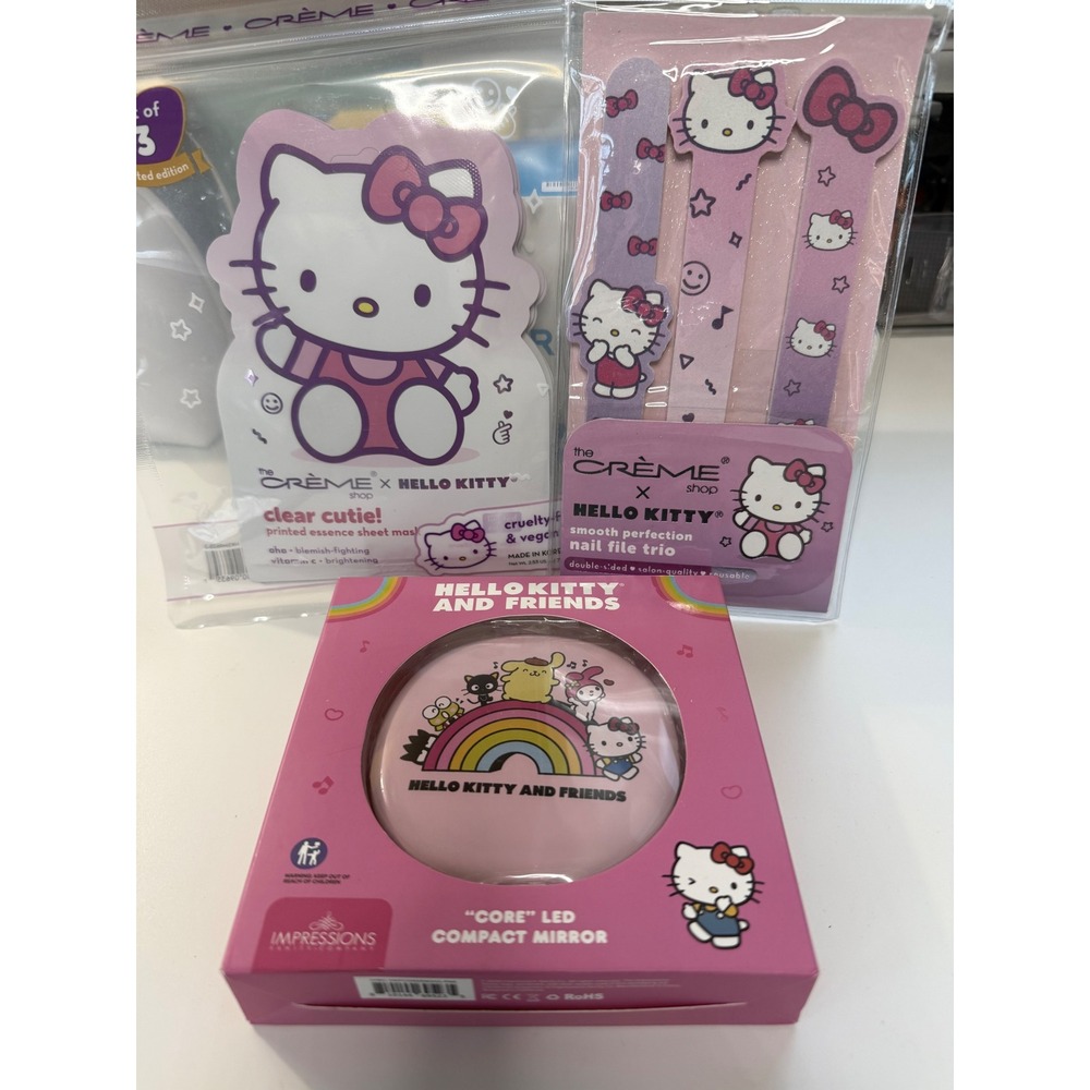 Hello Kitty Impressions Vanity LED Mirror Mask Bundle